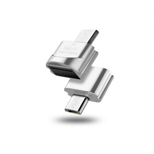 Kortlæser usb 3.0 sd/ micro sd tf otg smart hukommelseskortlæser type c usb-c adapter til huawei samsung xiaomi pc macbook: Sølv mikro usb