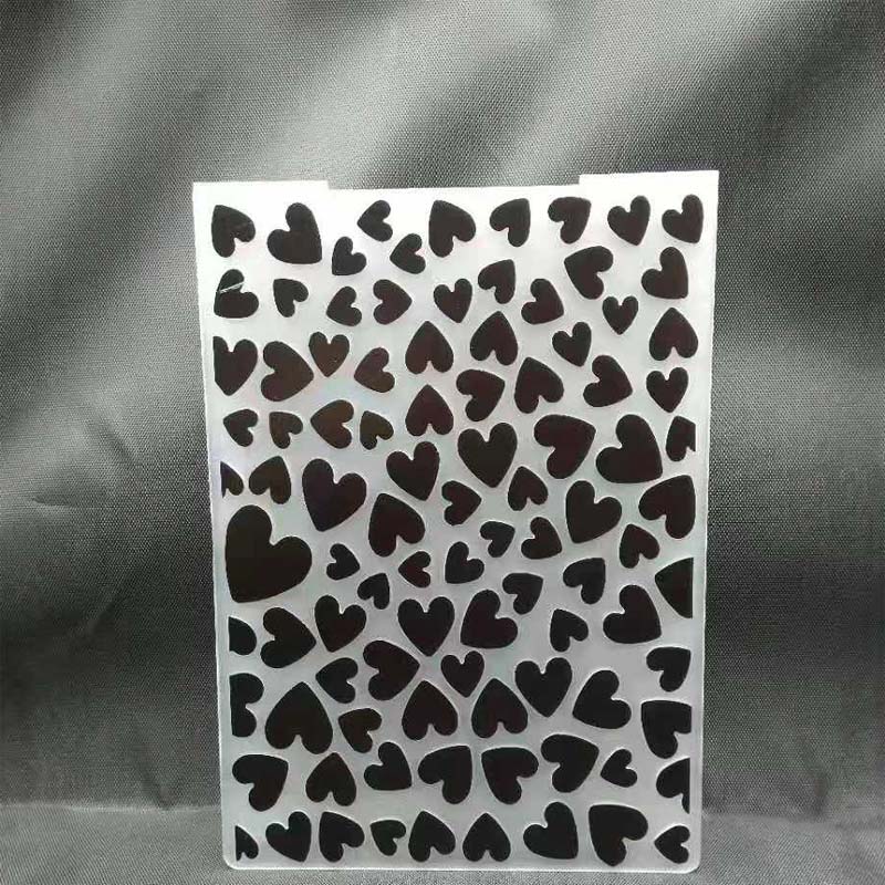 ZATBWS Precious time Embossing plates DIY Paper Cutting Dies Scrapbooking Plastic Embossing Folder