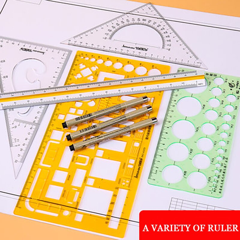 Mechanical building engineering drawing board A3 solid 8K drawing tool set 8 open wooden T-scale