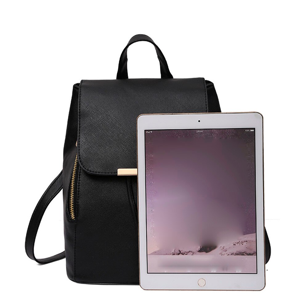 Mochila feminina de couro do plutônio mochilas femininas sacos de escola adolescentes mochila feminina mujer