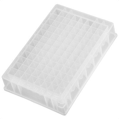 Lab 1ml 96 forma cuadrada agujero Well PCR placa para extracción de ADN ARN