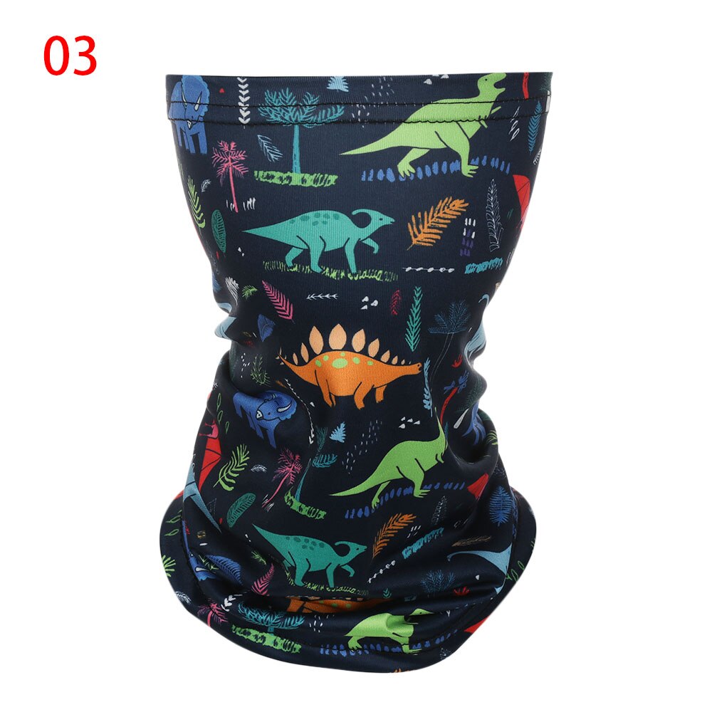 Enfants élastique Anti-UV tête visage cou guêtre Tube anti-poussière Bandana écharpe demi visage foulards en plein air cyclisme accessoires: 3