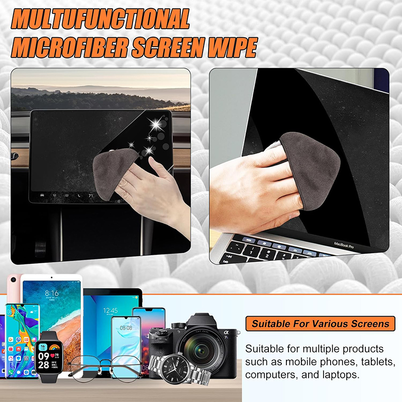 Computer Monitor Tuch Mikrofaser Bildschirm Reiniger Tuch für Telefon Tablette Computer Auto Tragbare Runde Quadrat für Multi-Medien
