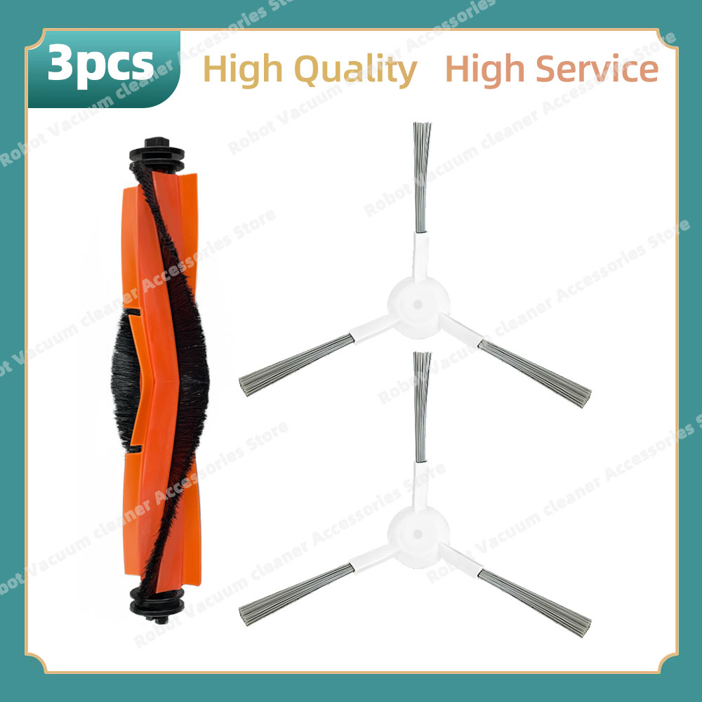 Geschikt voor Xiaomi Robotstofzuiger S10+ B105, S20+ / B108GL, Mop 2 Pro / B113CN, Mop 3S / B108CN Onderdelen Hoofdzijborstel Filter Mop Kit: Licht Groen