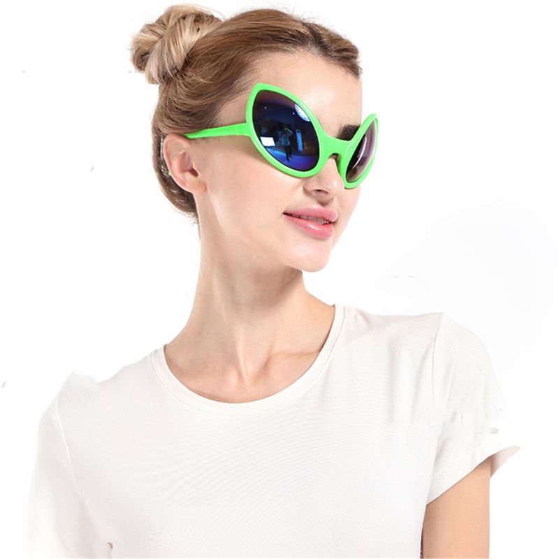 Sjovt alien kostume maske nyhed strand solbriller halloween fest favoriserer foto rekvisitter forsyninger børn voksen legetøj
