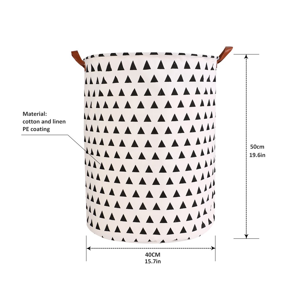 Didihou opvouwbare kleding speelgoed wasmand organizer opvouwbare wasmand ronde opbergbak 1pc