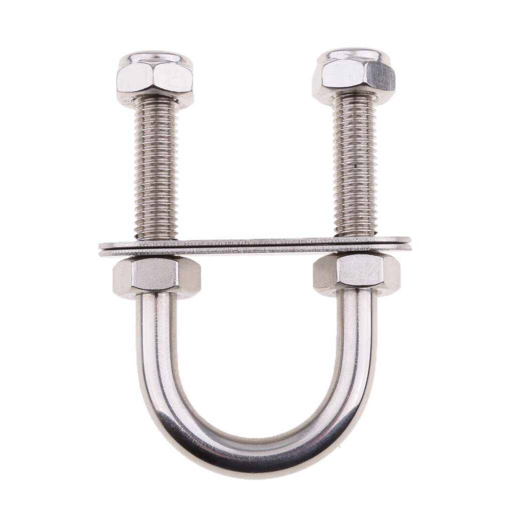 316 Stainless Steel U Bolt Hardware M10 x 50 x 90 x 43mm Fits Boat Marine