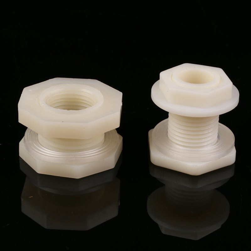 Plastic Water Tank Connectors Fish Tank Accessories Pool Bucket Inner Outer Wire Adapter Drainage Aquarium Bulkhead Joints