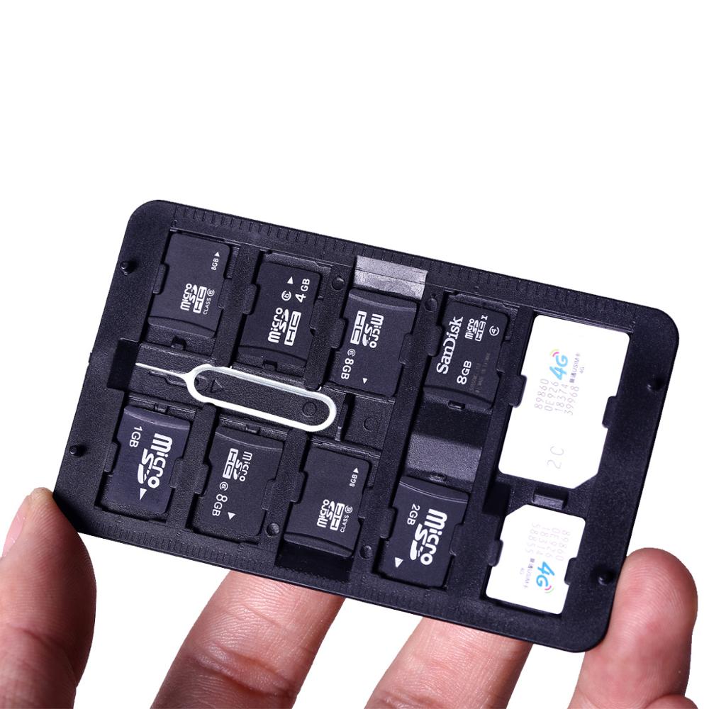 minstens Brutaal opblijven 1set Card cartridge Memory Card Case Houder Voor Micro En Standaard Sd-kaart  Opslag Houder zwart – Grandado