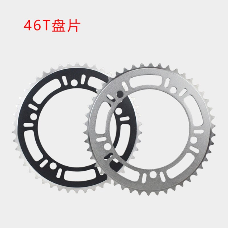 Fixed Gear Bicycle Chainring Single Speed Bike 130 BCD Chain Wheel Fixie 44T 46T 48T 1/2X1/8&quot; Crankset Plate BIke Spare Parts
