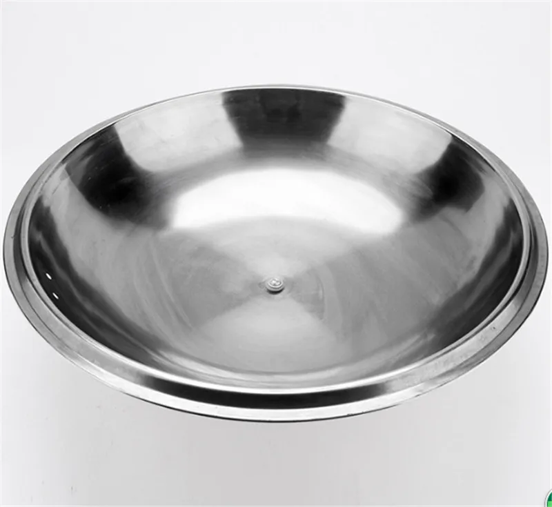 Kochen wok Pfanne Deckel Edelstahl Universal- Pfanne Abdeckung Sichtbar Ersetzt Deckel Braten wok Topf gute Halbkreis wok Abdeckung