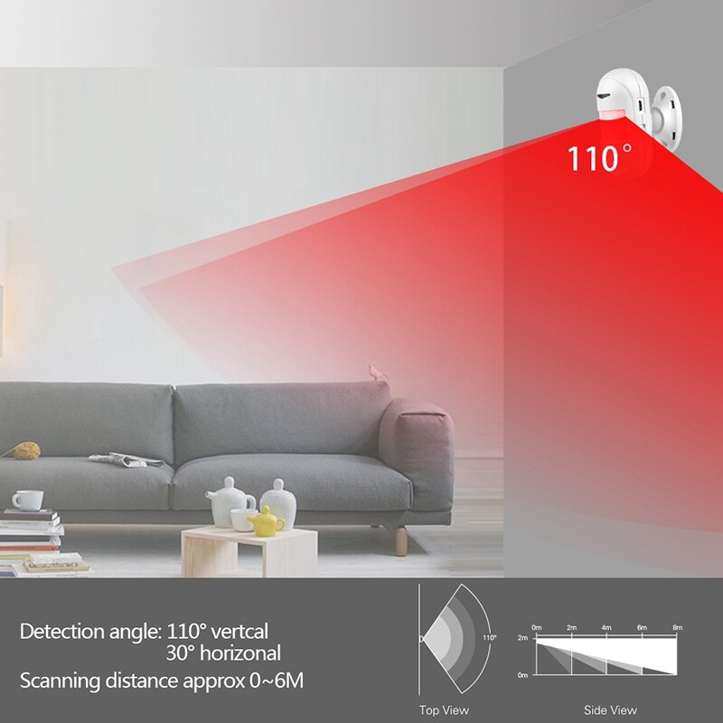 WiFi Wireless Siren Home Security WiFi Alarm Smart Siren Tuya Compatible with Alexa/Google Home EU Plug