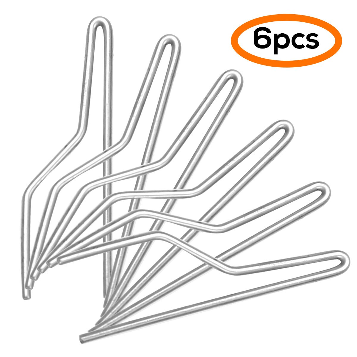 Kit de pontas de solda em liga de níquel cromado, 6 peças, mini, impedância, fio de aquecimento ajustável, queima de madeira, kit de pontas de solda