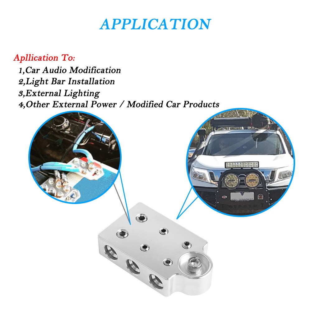 CNC Flat Battery Terminals Fits XS Power M6 standard Batteries D5100 D3400 D1400 XP2000 PS240A V3400 S3400 XP1000