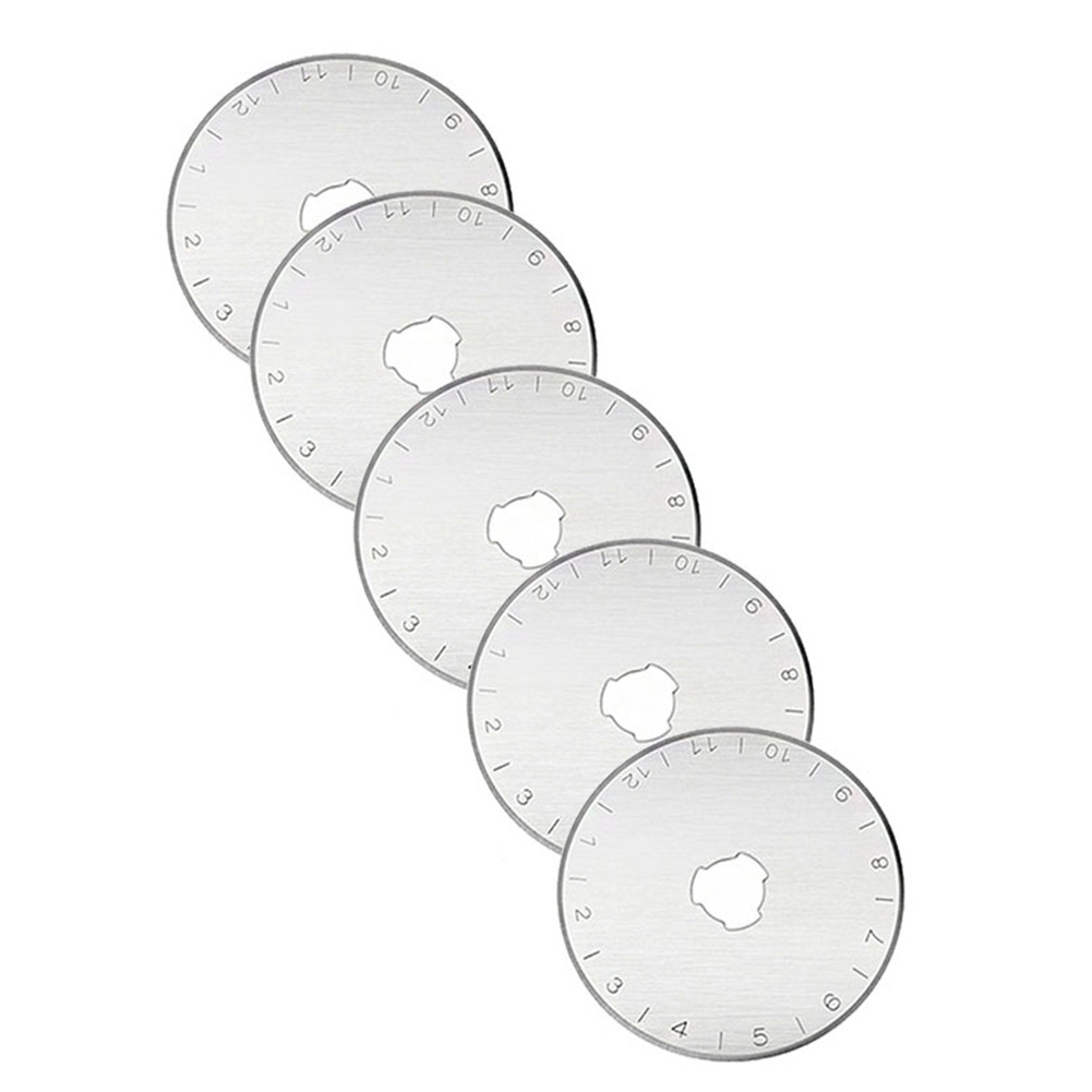 5/10/15 PCS 45 mm Rotary Blades Paper Cutter Knitting Circular Cutting Patchwork Leather Crafts Rotary Cutter Replacement: 5pcs 15 teeth
