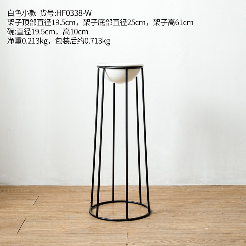 Japanese single flowerpot bracket, iron flower stand, garden decoration stand