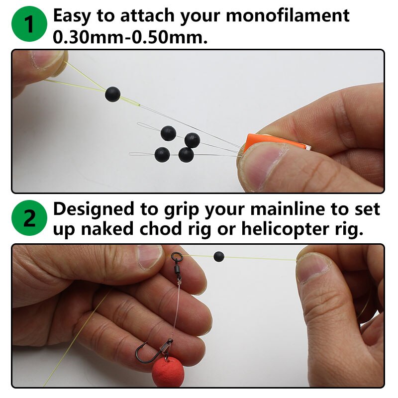 3Set=18PCS Carp Fishing Naked Chod Beads Round Shock Bead Helicopter Rig Stopper Bead for Running Rig Fishing Tackle Accessories