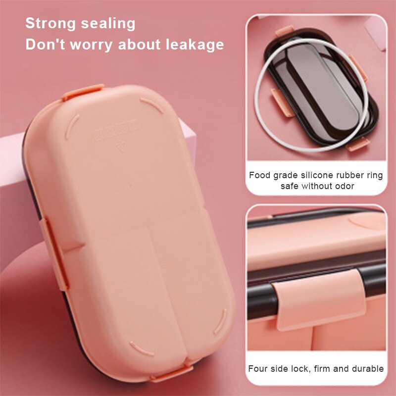 Food Grade Lunch Box For Kids School Office Microwae Bento Box With Compartment Tableware Leak-Proof Food Container Box PP