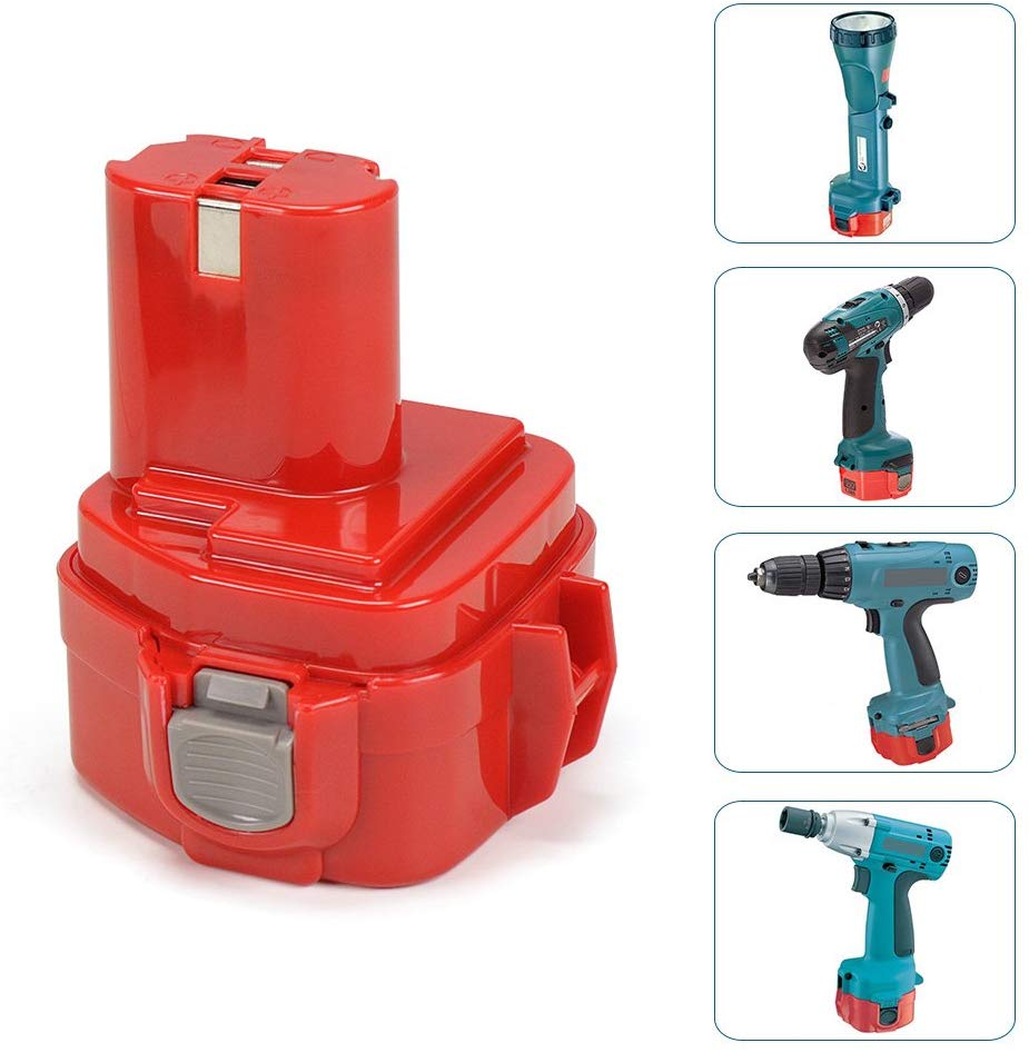 Amityke 12V 12V 3000mAh recargable NIMH batería de herramientas eléctricas para Makita taladro PA12 1220, 1222, 1235, 1233S 1233SB