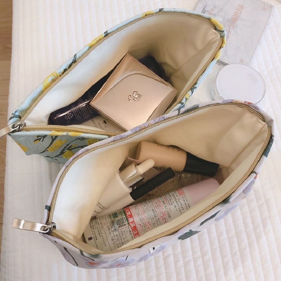 Koreaanse Stijl Katoen Vrouwen Handtas Reizen Cosmetiquera Cosmetica Make Grote Vrouwen Portemonnee Portemonnees Meisje Make-Up Kwasten Pouch