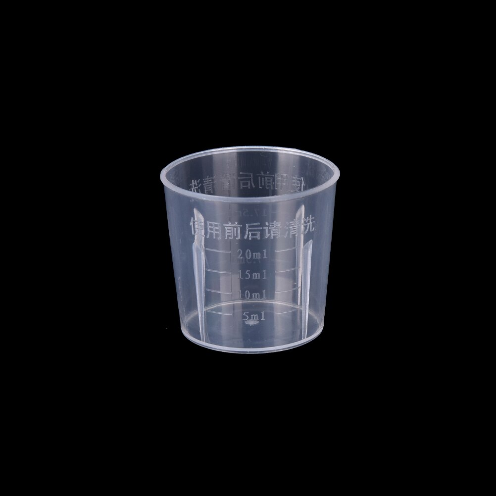 Transparante Plastic Grading Maatbeker, Gebruikt Voor Bakken Beker, Vloeistof Meten Pot Container. Keuken Meten Pot: 20ml