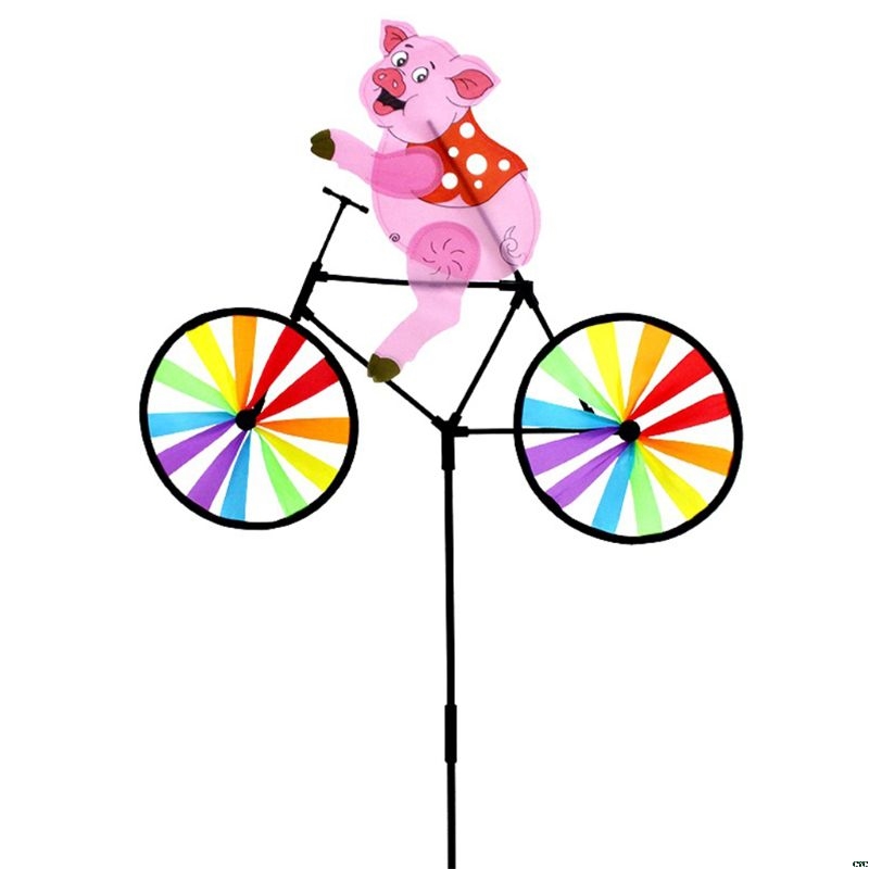 Schattige Dier-windspinner Voor Fiets, Motor Of Auto – Draaiende Molen Met Eend Of Kat – ABS, Weersbestendig, Eenvoudig Te Monteren