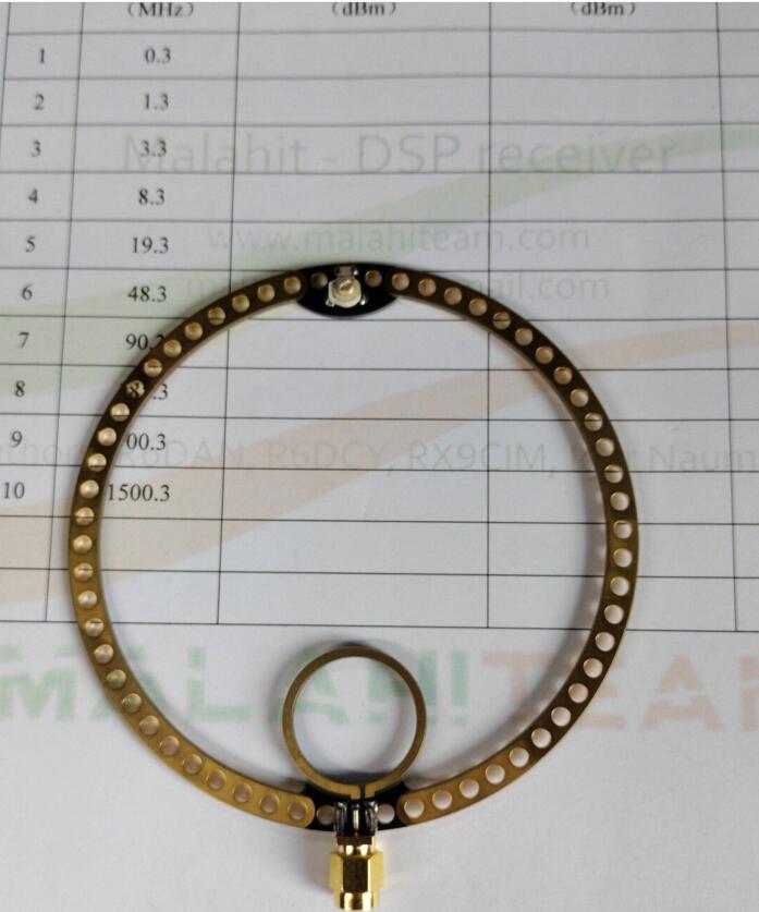 70MHz - 200MHz VHF FM Loop Antenna Narrow-band Antenna For MALAHIT SDR Radio Receiver