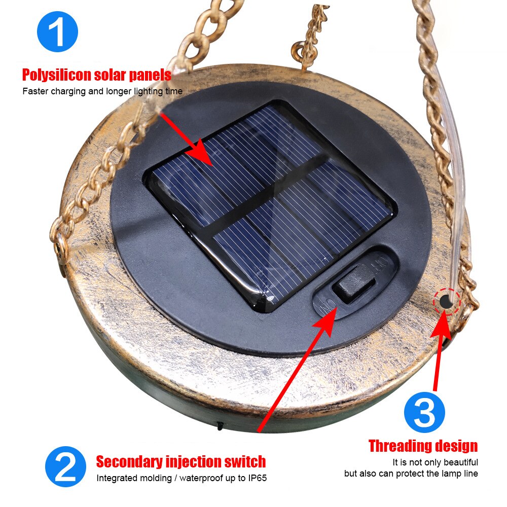 LED Solar Wind Chimes Light Outdoor Waterproof Hanging Aeolian bells Solar Lamp With Moon Star Sun Shape For Garden Party Decor