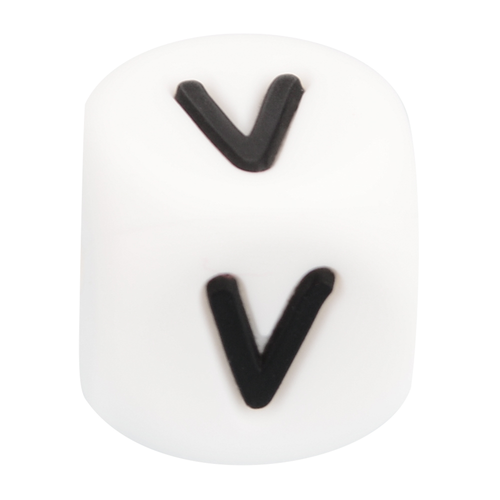 LOFCA 12mm 100 stuks Siliconen Letter Kralen Alfabet Tandjes Kralen Bijtring Engelse Letters Food Grade Baby Verpleging voor tandjes: plum