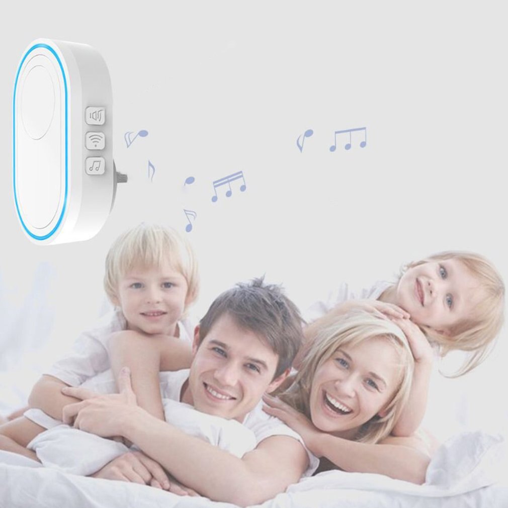 Wireless Doorbell APP Wifi Doorbell Intelligent Welcome Home Alarm System White 300m Remote Smart Door Bell