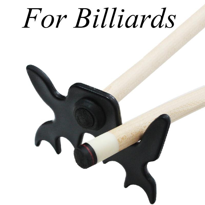 Snooker biljard cue rack brohuvud biljard kors horn stavhållare pool cue stick ram pole rack rod tillbehör svart