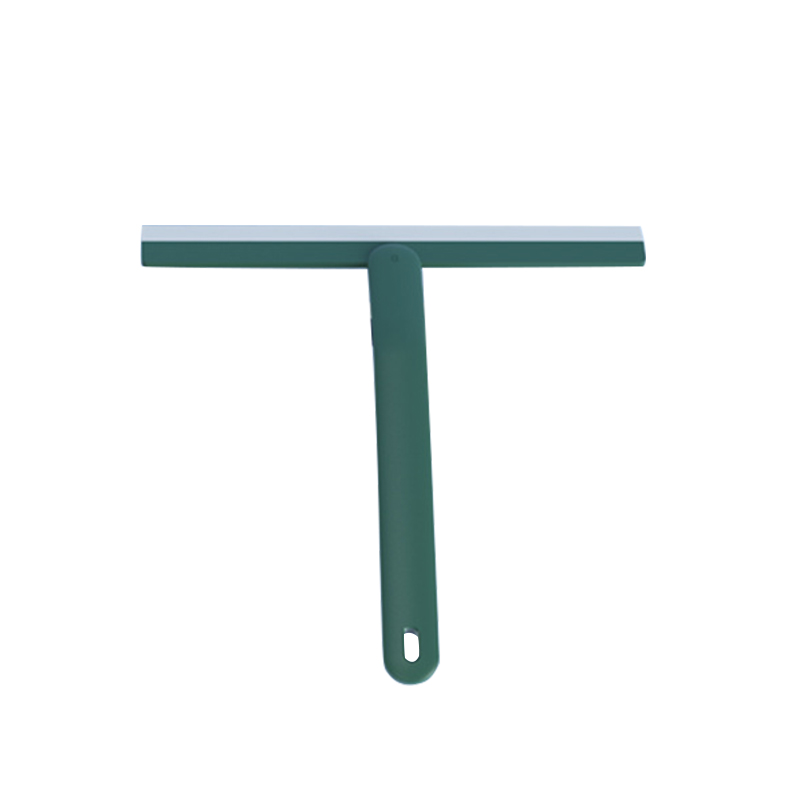 Shower Squeegee Window Glass Wiper Silicone Scraper Cleaner with Long Holdle Bathroom Mirror Wiper Scraper Glass Cleaning Tool: B-Green