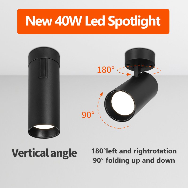 LED-Spot Down light LED-Scheinwerfer faltbar 220V 40W für Wohnzimmer Leuchte Decken leuchte für zu Hause Küche Innen schlafzimmer