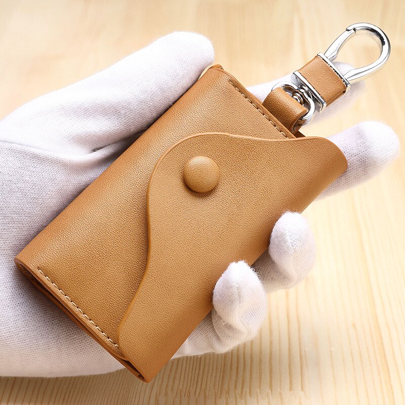 ZUID GOOSE Mannen Lederen Retro Autosleutel Houders Multifunctionele Sleutel Portefeuilles Key Pouch Vrouwen Organizer Bag Huishoudster