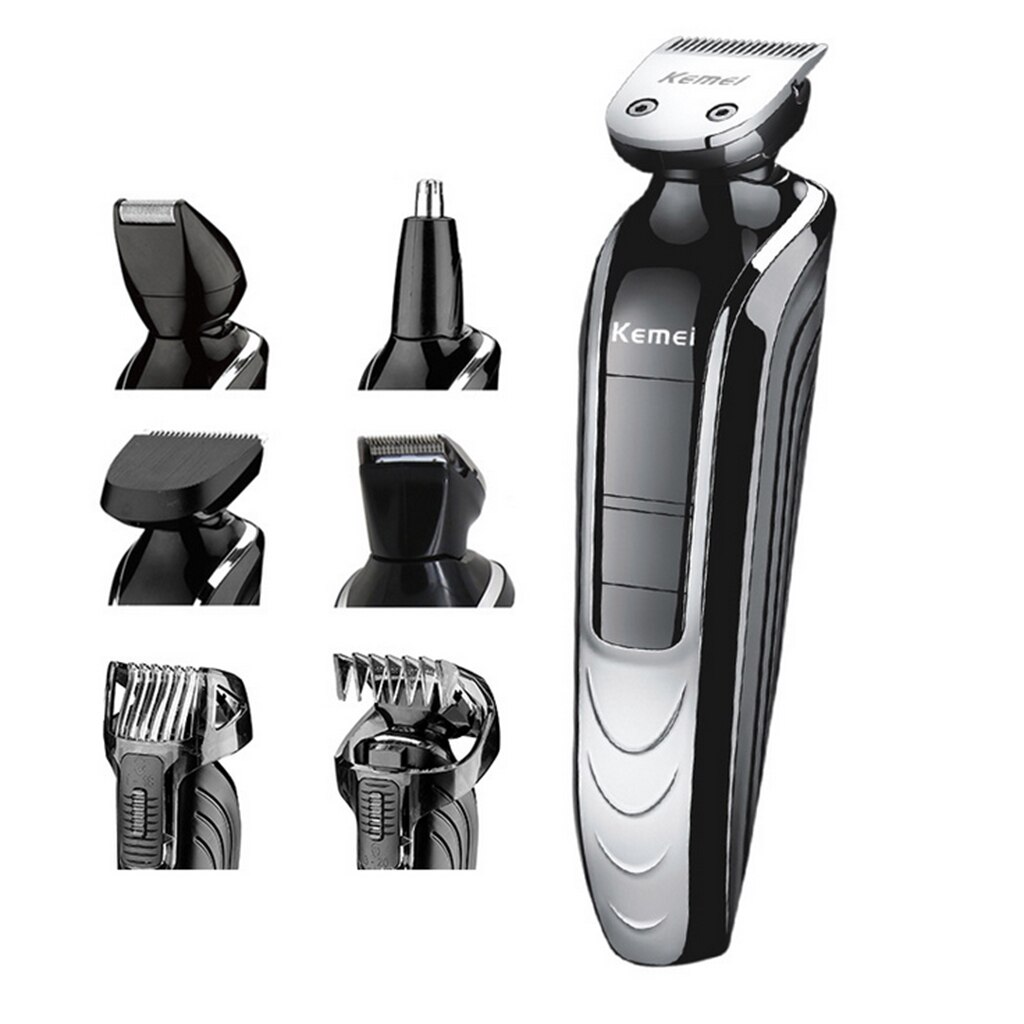 Kemei Km 1832 5 In 1 Tondeuse Oplaadbare Tondeuse Baard Scheerapparaat Scheerapparaat Cordless Haar Snijmachine Voor Mannen volwassen Kinderen