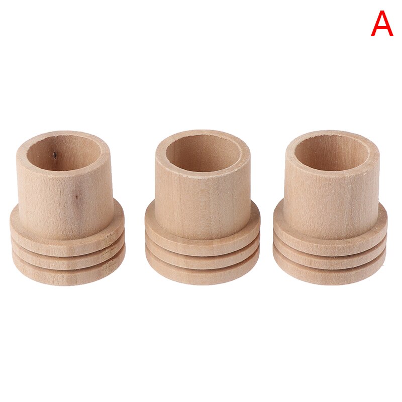 1Pc/3Pcs Houten Moxa Brandblusser Roller Roll Houder Stok Moxibustion Apparaat Massage Box Rookloze Acupunctuur: 3pcs