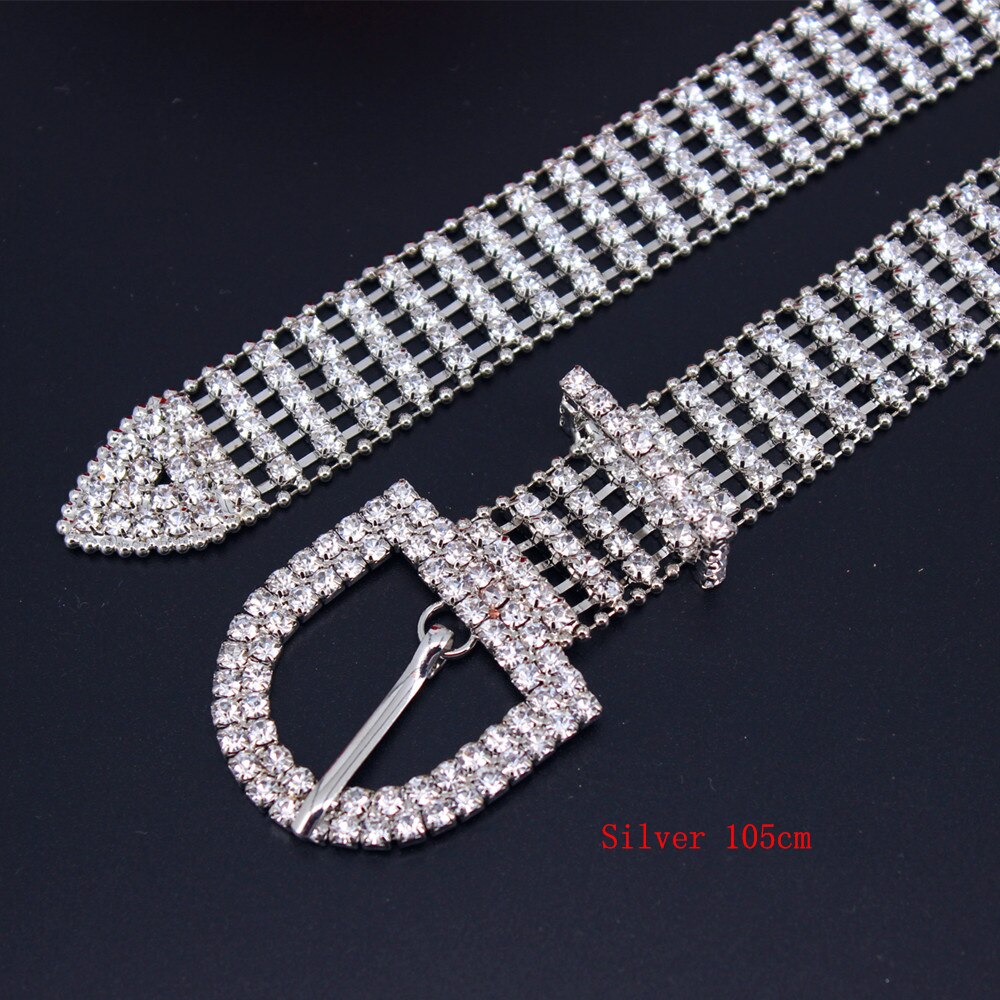Rose Gold Crystal Hoofdband Bruid Bruidsmeisjes Sjerp Bruids Riem Met Strass Trouwjurk Riem: Bridal Belt 25Silver