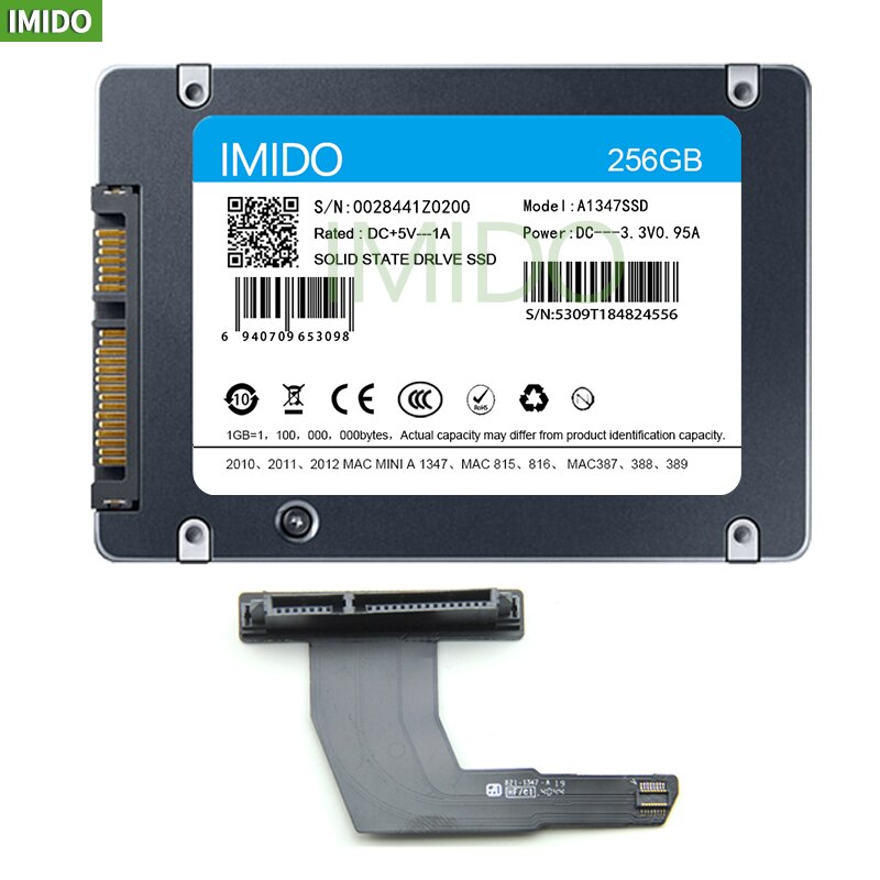 Disque dur SSD, 128 go, 256 go, 512 go, pour Mac Mini A1347, avec convertisseur plus, outil pour ajouter un deuxième SSD, ,