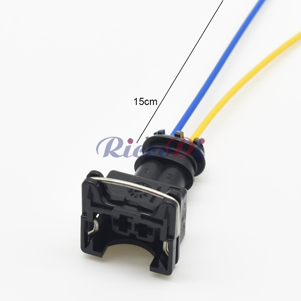 1 set 2-pins EV1 auto-brandstofinjector-stekkerconnector Junior Power Timer JPT Jetronic-kits 282189 -1 Voor auto groen blauw geel grijs