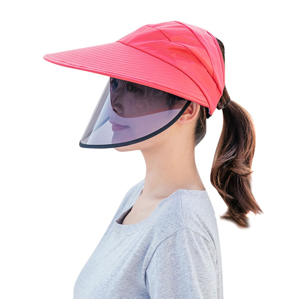 Newly Sun Visor Hat Full Face Cover Safety Shield Eye Protect UV Cap Wide Brim BN99