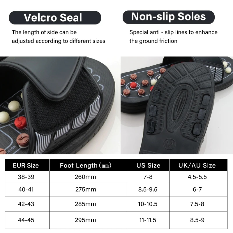 Voeten Massage Slippers Voetreflexologie Acupunctuur Therapie Massager Lopen Steen Schoenen Acupunctuur Geplaveide Massager