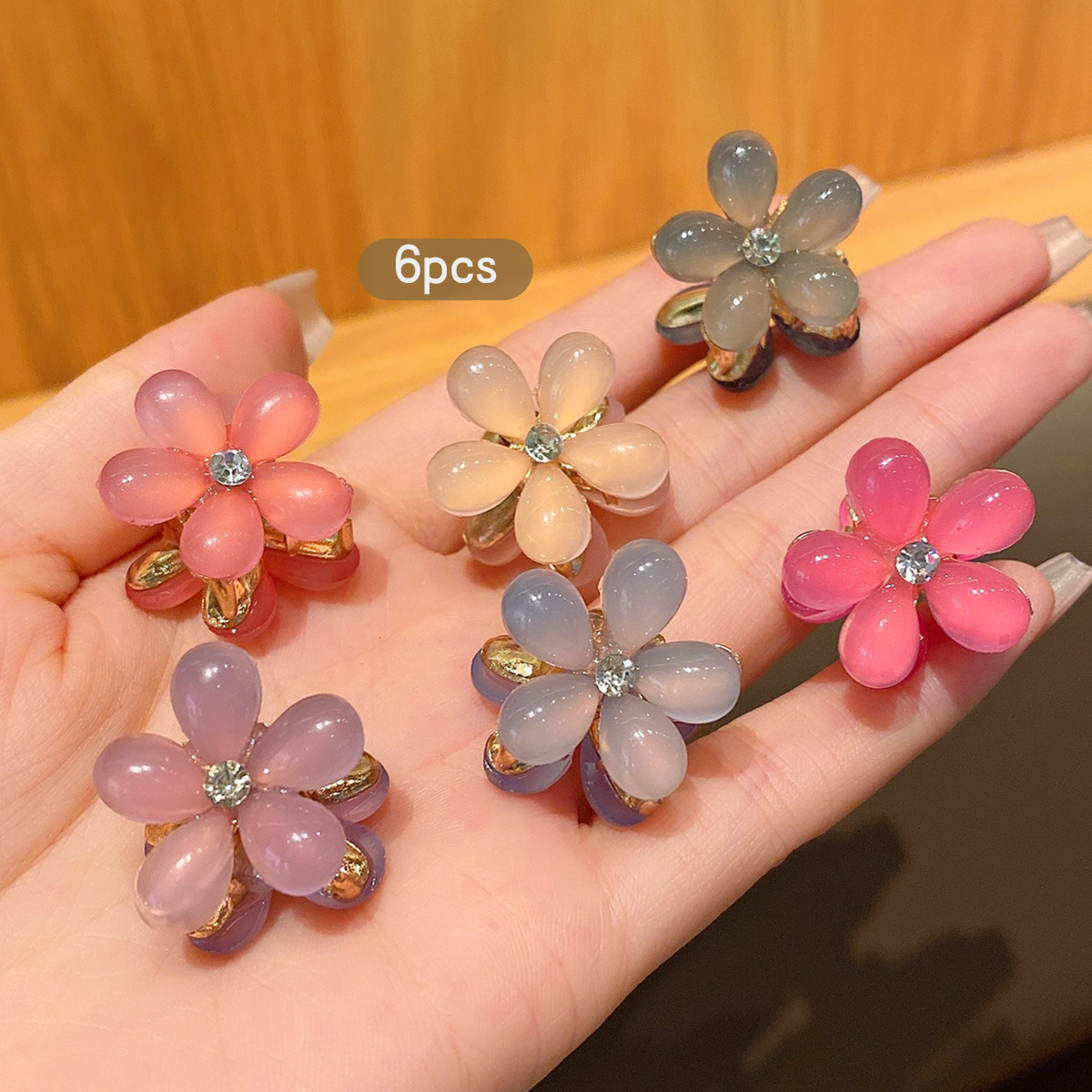 10 legering strass haarclips, modieuze kleine haaraccessoires