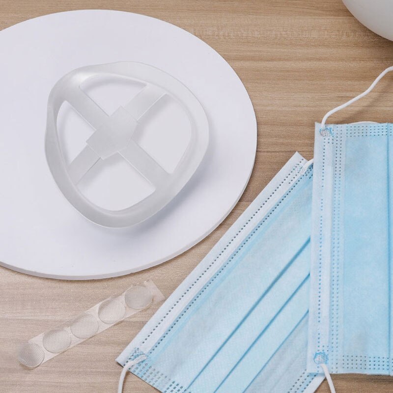 5 pièces Support de respiration 3D Support pour un port confortable cadre de soutien intérieur garder le tissu hors de la bouche réutilisable lavable H