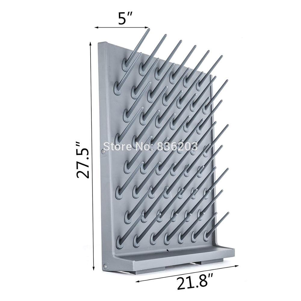 27 Pegs Lab Supply Drying Rack, Pegboard Bench-top/Wall-Mount Laboratory Glassware 52 Detachable PegsLab Drying Draining Rack Cl