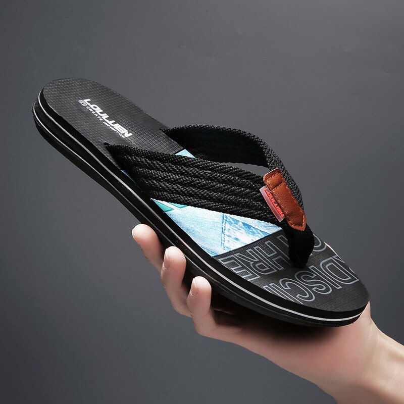 Flip-flops Men's 2022 Summer Korean Version Beach Sandals Men's Outdoor Casual Beach Shoes Flip-Flops