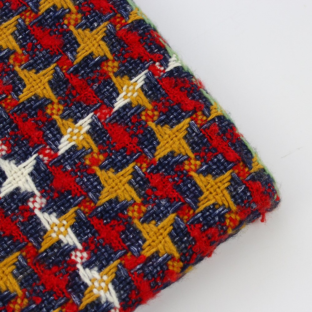 Rainbow Winter Plaid Scarf Women Thick Warm Shawls Wraps Lady Scarves Tassels Pashmina Blanket Houndstooth Foulard Red: YELLOW