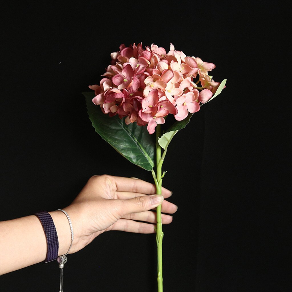 46cm Silk Artificial Flowers Hydrangea Wedding Decoration White Artificial Flowers Spring Hydrangea Wedding Flowers Decoration: E