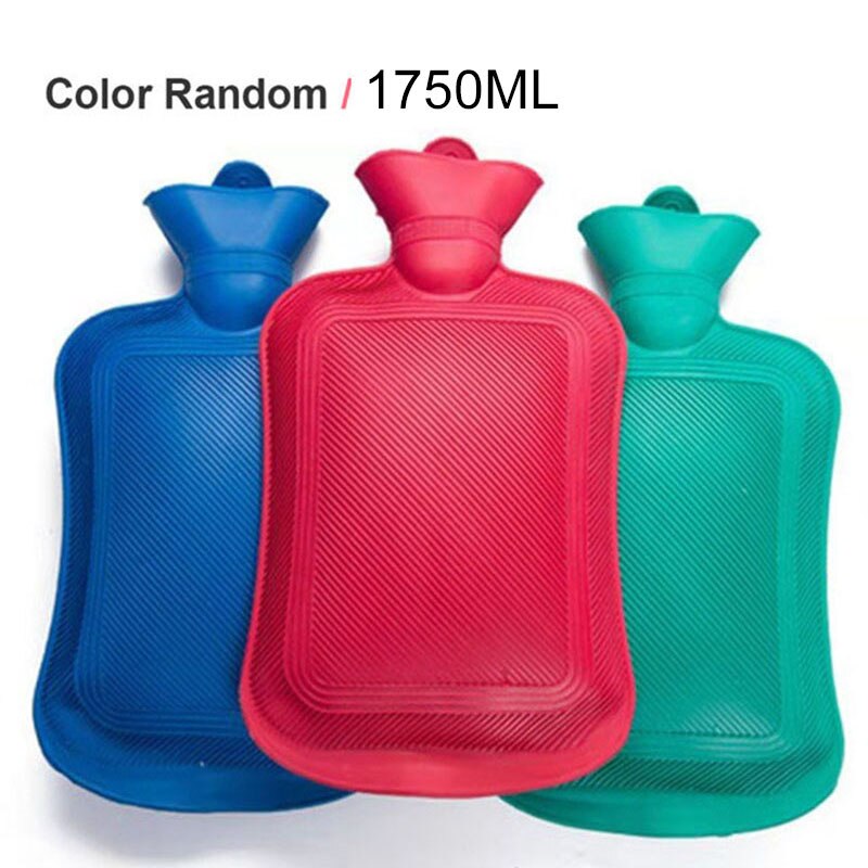 1cs przenośny zagęścić butelka gorącej wody guma zimowa ciepła butelka gorącej wody ogrzewacz dłoni dziewczyna kieszeń ręka i ogrzewacz robić stóp: 1szt 1750ml