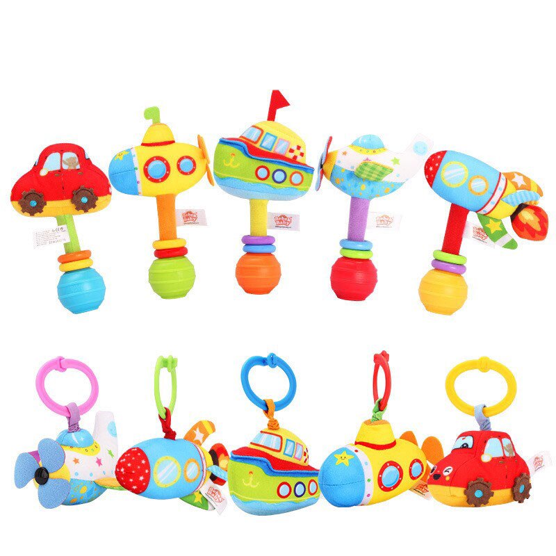 Nette Vlies Pädagogisches Spielzeug Baby, Kleinkind Spielzeug dehnen Vibration ziehen Ring Plüsch Rassel Hand Schütteln Glocke Bett Glocke Spielzeug Weichen