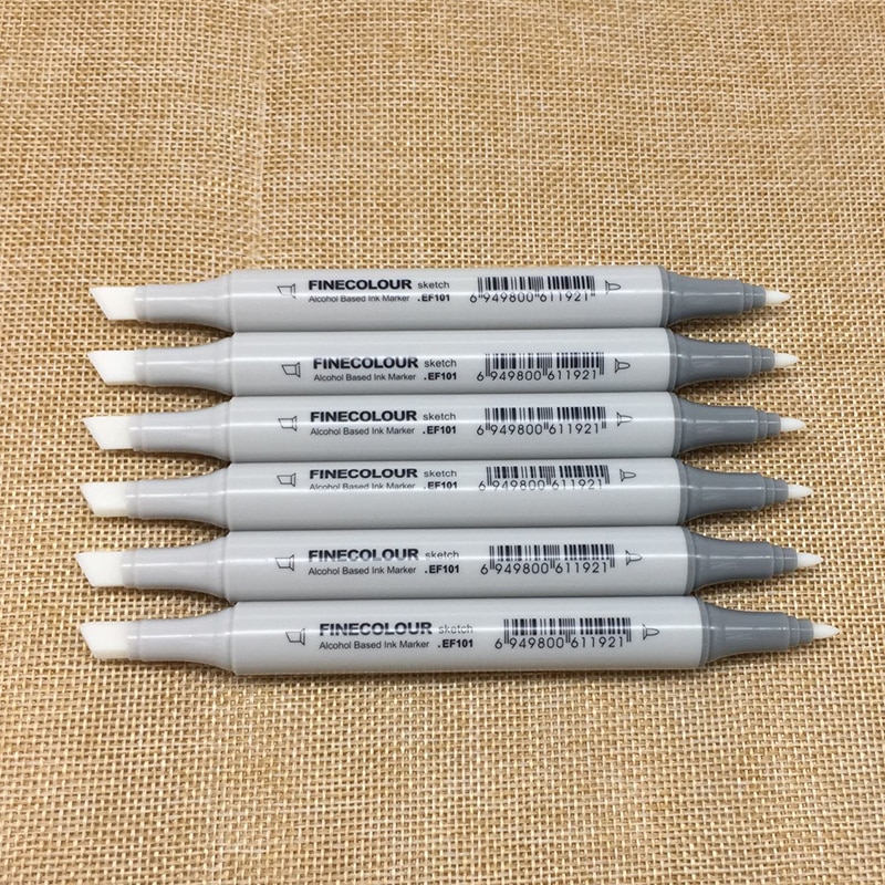 FINECOLOUR Dual Tips Colorless Blender Marker Sketch Art Supplies Mark Pen Alcohol Soluble Pen Cartoon Graffiti Painting Markers